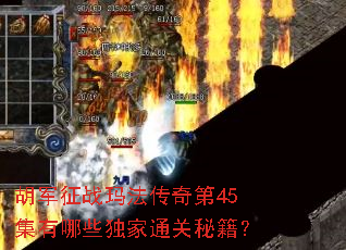 胡军征战玛法传奇第45集有哪些独家通关秘籍? 胡军征战玛法传奇第45集有哪些独家通关秘籍?