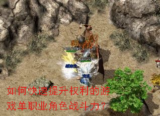 如何快速提升权利的游戏单职业角色战斗力? 如何快速提升权利的游戏单职业角色战斗力?