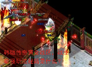 韩版传奇黄金战区,战士最强玩法秘籍是什么? 韩版传奇黄金战区,战士最强玩法秘籍是什么?