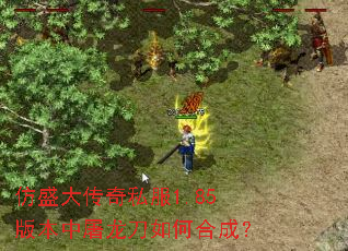 仿盛大传奇私服1.85版本中屠龙刀如何合成? 仿盛大传奇私服1.85版本中屠龙刀如何合成?