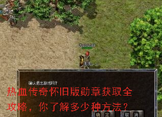热血传奇怀旧版勋章获取全攻略,你了解多少种方法? 热血传奇怀旧版勋章获取全攻略,你了解多少种方法?