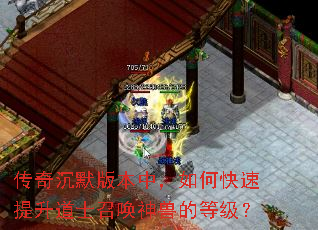 传奇沉默版本中,如何快速提升道士召唤神兽的等级? 传奇沉默版本中,如何快速提升道士召唤神兽的等级?