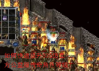 如何快速提升335仿官方公益服传奇角色等级? 如何快速提升335仿官方公益服传奇角色等级?