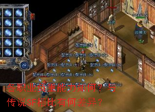 各职业负重能力如何?与传说SF相比有何差异? 各职业负重能力如何?与传说SF相比有何差异?