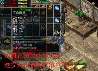 如何在3000ok网站快速提升传奇游戏角色等级? 如何在3000ok网站快速提升传奇游戏角色等级?